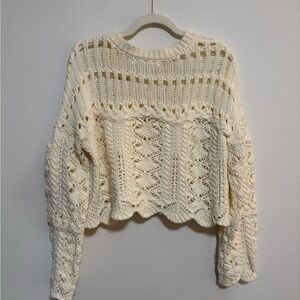 Altar’d State Cropped Cream Sweater